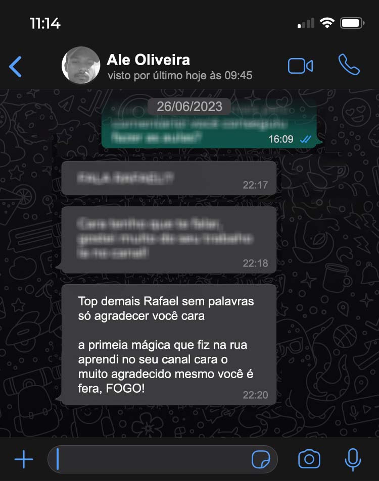 O Guia do Magico - Rafael Arcanjo - Curso de Mágica - Depoimentos 3 - 1